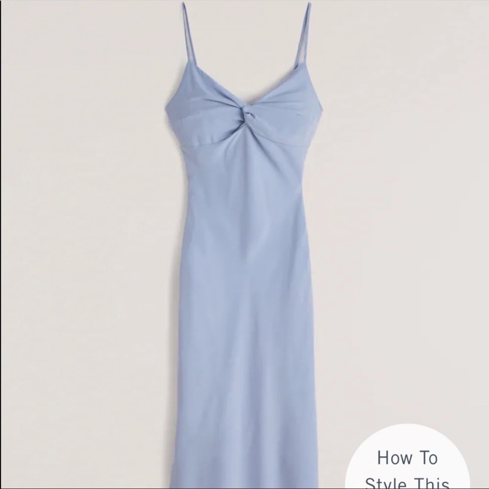 Abercrombie and Fitch Light Blue Slip Dress Size Small
